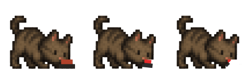 Cat swallowing button